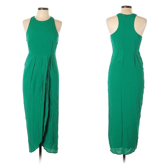 Yumi Kim “So Social” Midi Dress in Emerald Green - Picture 2 of 2